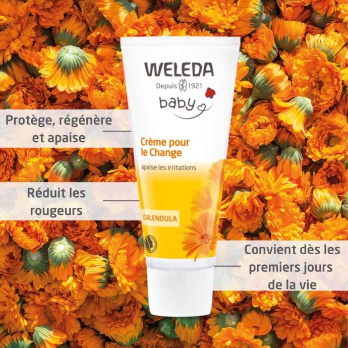 ⁦Weleda Crème pour le Change au Calendula⁩ - الصورة ⁦3⁩